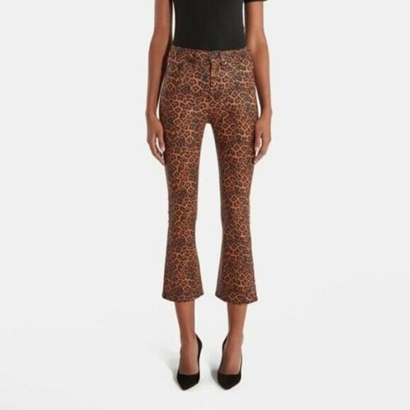 NWT 7 for All Mankind High Waist Slim Kick Jeans Animal Print size 24 - Picture 2 of 7